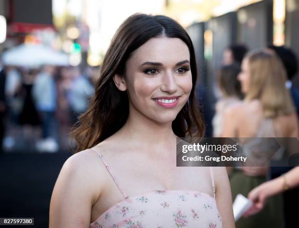 Actress Grace Fulton arrives for the Premiere Of New Line Cinema's "Annabelle: Creation" at the TCL Chinese Theatre on August 7, 2017 in Hollywood,...