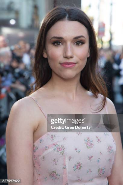 Actress Grace Fulton arrives for the Premiere Of New Line Cinema's "Annabelle: Creation" at the TCL Chinese Theatre on August 7, 2017 in Hollywood,...