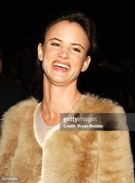 Singer and actress Juliette Lewis attends the 3.1 Phillip Lim Spring 2009 fashion show during Mercedes-Benz Fashion Week at The Tent, Bryant Park on...