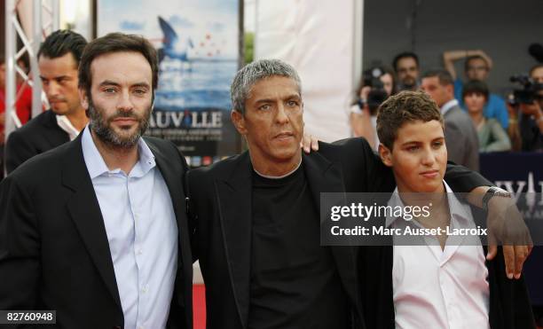 Antony Delon, and Samy Naceri and his son Julian arrives for the screening of the movie 'Miracle at St Anna' by US director Spike Lee, on September...