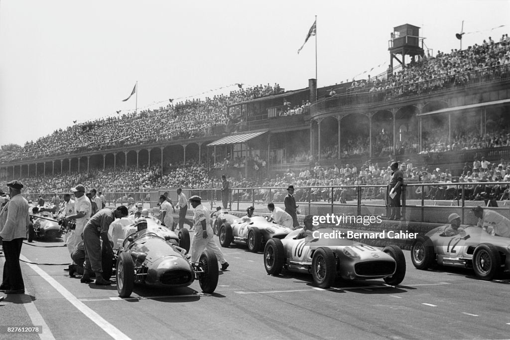 Jean Behra, Juan Manuel Fangio, Stirling Moss, Grand Prix Of Great Britain