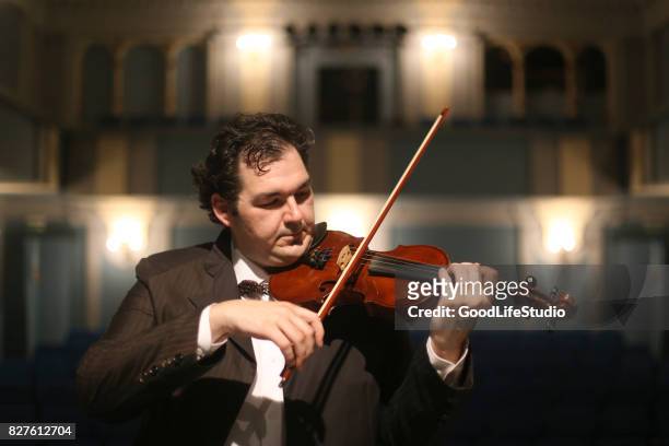 violinista in concerto - violinist foto e immagini stock