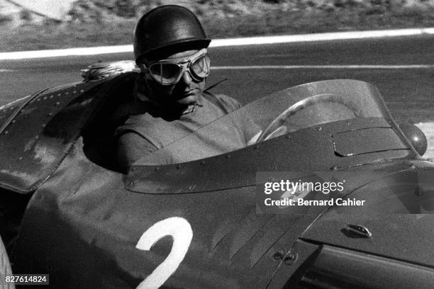 Juan Manuel Fangio, Maserati 250F, Grand Prix of France, Rouen-Les-Essarts, 07 July 1957.