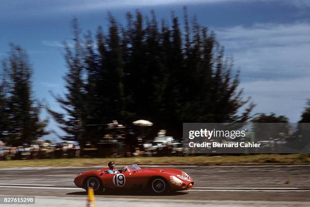 Juan Manuel Fangio, Maserati 450S, 12 Hours of Sebring, Sebring, 23 March 1957.