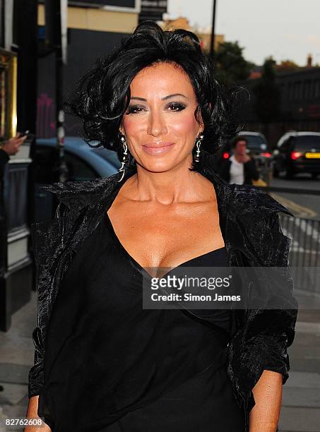 Nancy Dell'Olio attends the nominations launch of The MOBO Awards at Beach Blanket Babylon on September 10, 2008 in London, England.