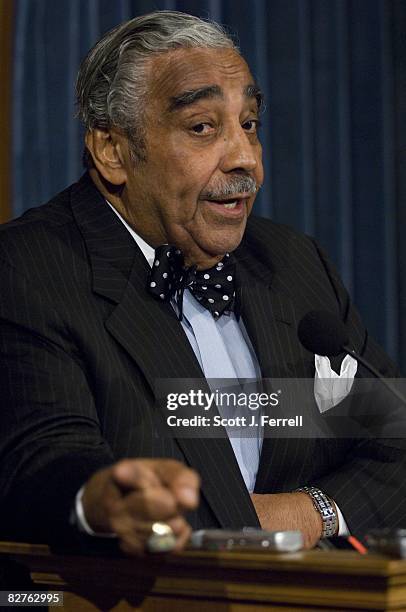 Sept. 10: House Ways and Means Chairman Charles B. Rangel, D-N.Y., during a news conference during which he resisted calls to relinquish his...