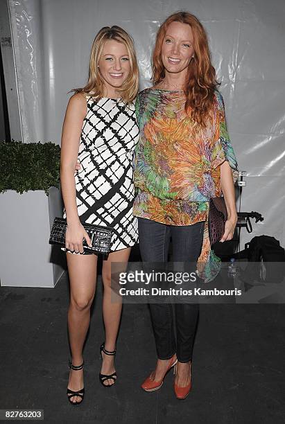 Actress Balek Lively and Lori Lively attend Michael Kors Spring 2009 at The Tent, Bryant Park on September 10, 2008 in New York City.