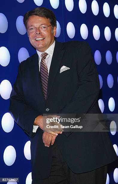 Peter Schwenkow, Chairman of Deutsche Entertainment AG, attends the O2 World Arena opening ceremony September 10, 2008 in Berlin, Germany.