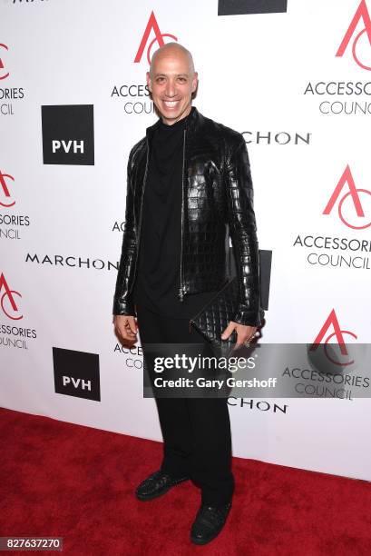 Personality and designer Robert Verdi attends the 21st Annual Ace Awards hosted by the Accessories Council at Cipriani 42nd Street on August 7, 2017...