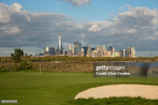 The 14th hole at Liberty National Golf Club, host course of the 2017 Presidents Cup in Jersey City, New Jersey on Ocotber 3, 2016.