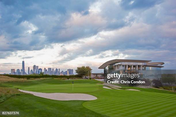 The 18th hole at Liberty National Golf Club, host course of the 2017 Presidents Cup in Jersey City, New Jersey on Ocotber 3, 2016.