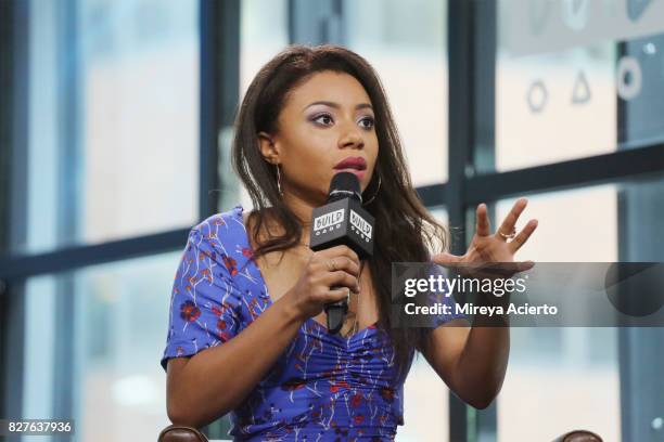 Actress Shalita Grant visits Build to discuss "NCIS: New Orleans" at Build Studio on August 8, 2017 in New York City.