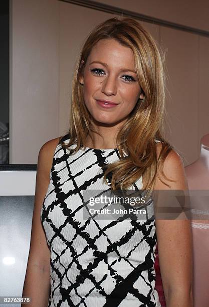 Blake Lively attends the Victoria's Secret Fashion Week Suite during Mercedes-Benz Fashion Week Spring 2009 at Bryant Park Hotel on September 10,...