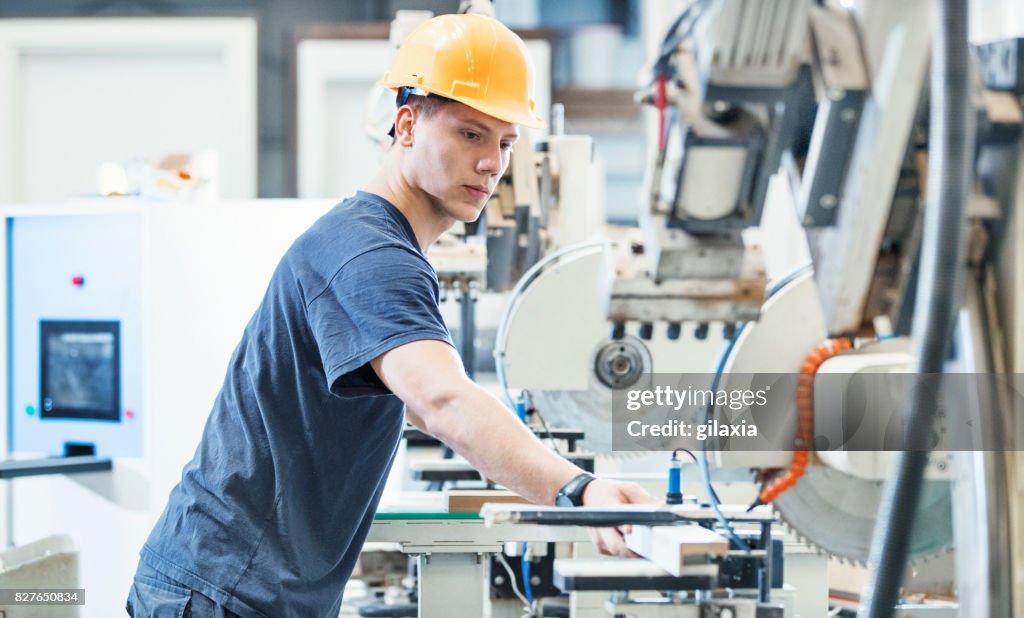 Furniture factory employee.