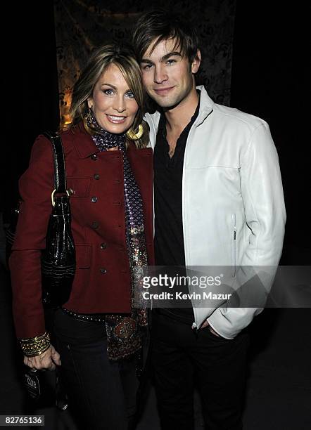 Dana Crawford and Chace Crawford backstage at Stand Up For A Cure 2008 Concert Series With Dave Matthews Band Hosted By Julia Roberts at Madison...