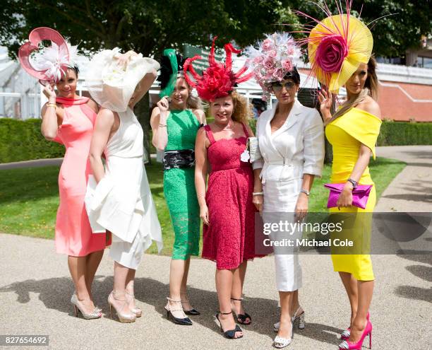 Racegoers, including Katie Houghton, , 'Ladies Day' at "Glorious Goodwood" - The Qatar Goodwood Festival at Goodwood Racecourse, August 3, 2017 in...