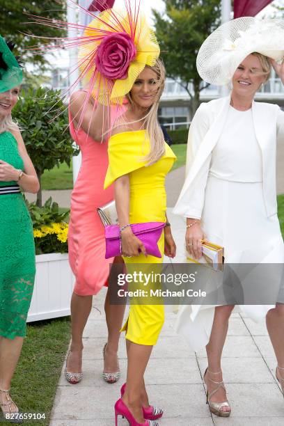 Racegoer Katie Houghton, , 'Ladies Day' at "Glorious Goodwood" - The Qatar Goodwood Festival at Goodwood Racecourse, August 3, 2017 in Chichester,...
