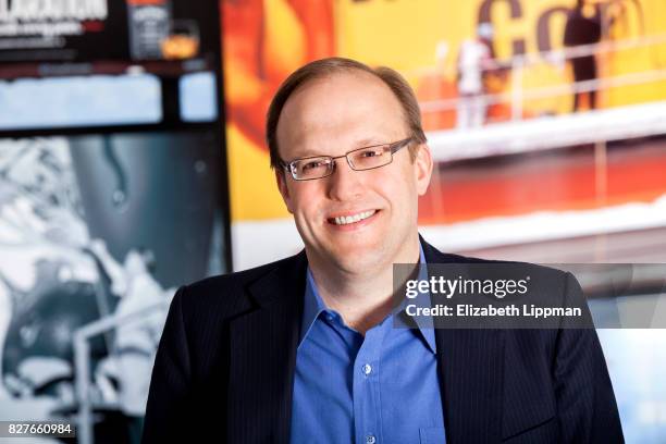 Of Clear Channel Outdoor Americas, Scott Wells is photographed for Ad Week on March 27, 2015 in New York City.