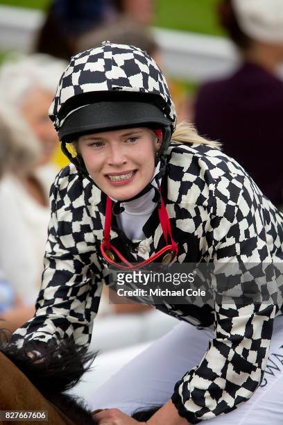 Alby Bailey, at the end of The Magnolia Cup Ladies' Charity Race, 'Ladies Day' at "Glorious Goodwood" - The Qatar Goodwood Festival at Goodwood...