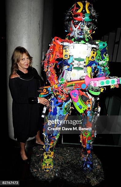 Anouska Hempel attends the afterparty following the gala performance of 'Rain Man', at the Trafalgar Hotel on September 10, 2008 in London, England.