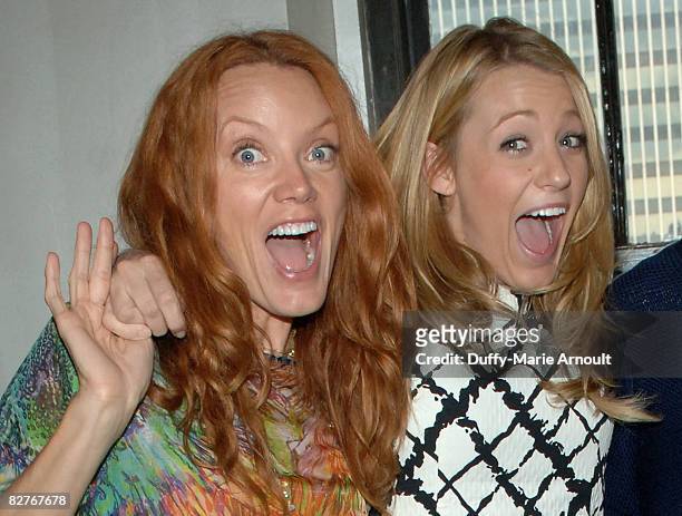 Actresses Lori Lively and Blake Lively at Robert Verdi's Luxe Laboratory on September 10, 2008 in New York City.