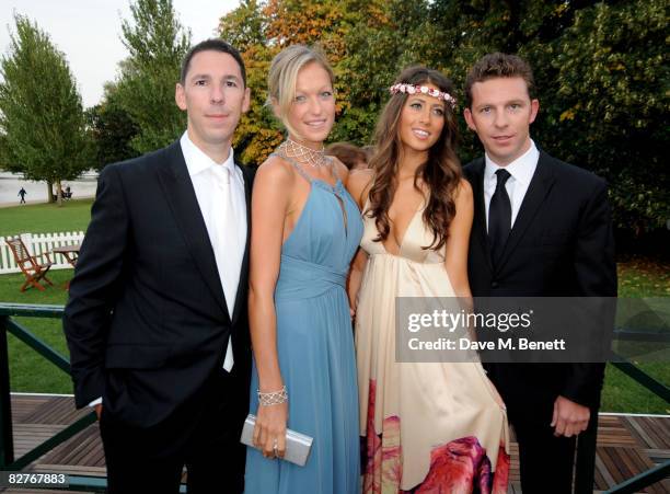 Businessman Christian Candy, Lady Emily Compton, Yael Torn Hibler and businessman Nick Candy attend The Royal Parks Charity Gala, at the Serpentine...