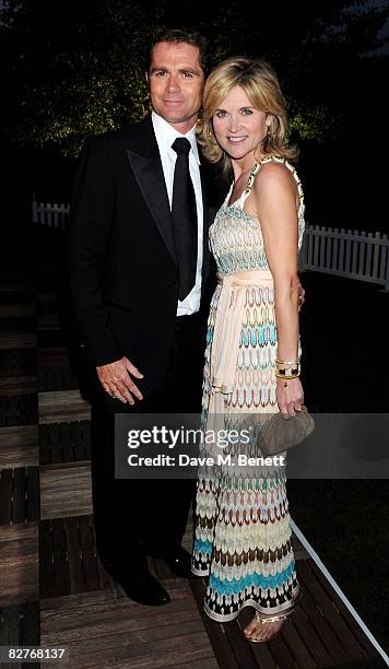 Television personality Anthea Turner and her husband Grant Bovey attend The Royal Parks Charity Gala, at the Serpentine Lido in Hyde Park September...