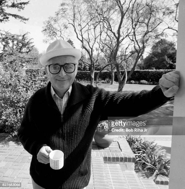 Show creator Norman Lear at home, February 27, 1984 in Los Angeles, California.