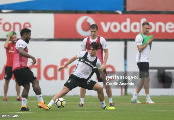 Jeremain Lens of Besiktas attends a training session ahead of the Turkish Spor Toto Super Lig new season match between Besiktas and Antalyaspor at...