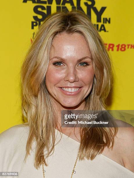 Actress Andrea Roth arrives at the Season 4 DVD launch party of "It's Always Sunny In Philadelphia at STK on September 10, 2008 in Los Angeles,...