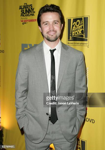 Actor Rob McElhenney attends the "It's Always Sunny in Philadelphia" DVD release and premiere party at STK on September 10, 2008 in West Hollywood,...
