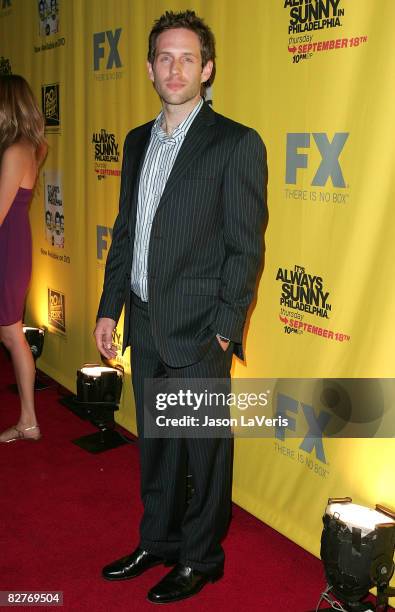 Actor Glenn Howerton attends the "It's Always Sunny in Philadelphia" DVD release and premiere party at STK on September 10, 2008 in West Hollywood,...