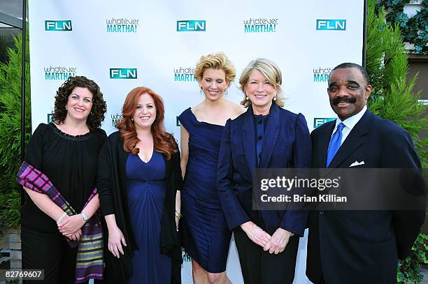 Lynn Sadofsky, Producer of "Whatever Martha", Jennifer Koppelman Hutt, Alexis Stewart, Martha Stewart and Bernie Young, Executive Producer of "The...