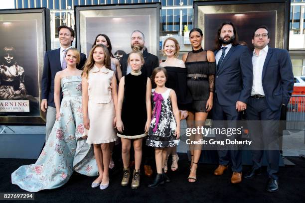 Producer Peter Safran, Actresses Talitha Bateman, Grace Fulton, Lou Lou Safran, Director, David F. Sandberg, Actresses LuLu Wilson, Samara Lee,...