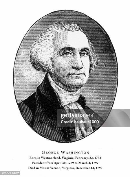 George Washington, Engraved Portrait of President, 1888