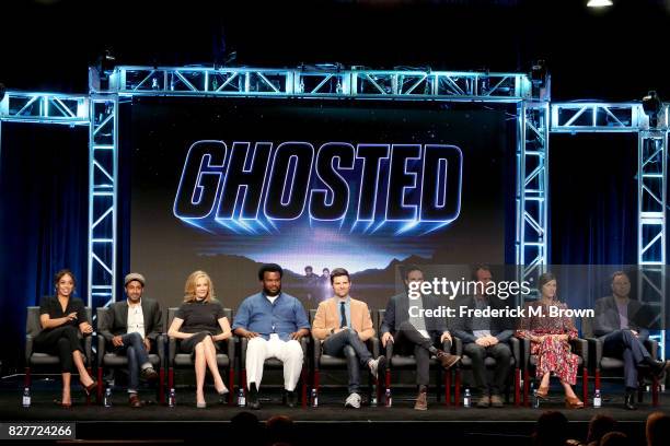 Actors Amber Stevens West, Adeel Akhtar, and Ally Walker, Executive producers/actors Craig Robinson and Adam Scott, Creator/Writer/Executive Producer...