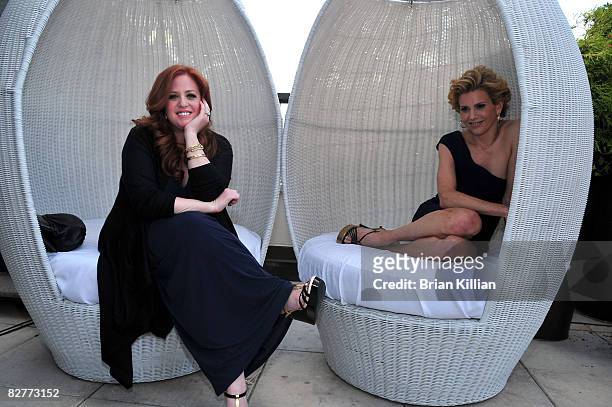 Jennifer Koppelman Hutt and Alexis Stewart attend the launch party for "Whatever Martha" at the Empire Hotel Roof Deck on September 10, 2008 in New...