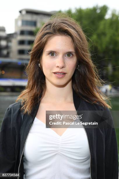 Daphne Patakia attends the Paris Premiere of the film "Djam" on August 8, 2017 in Paris, France.