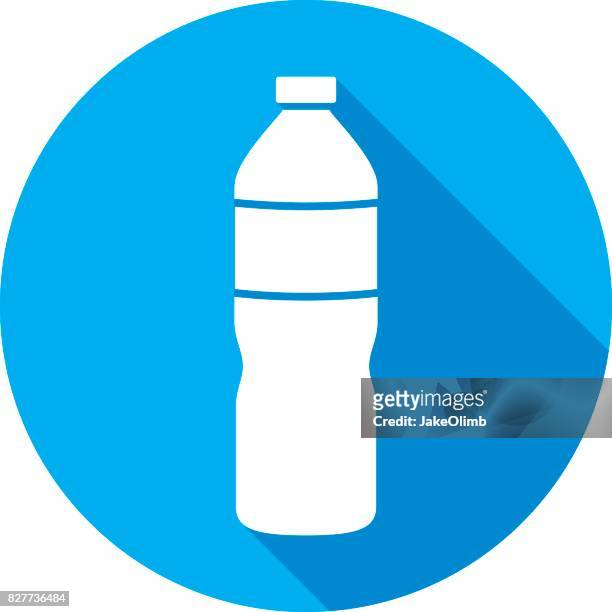 ilustrações de stock, clip art, desenhos animados e ícones de water bottle icon silhouette - garrafa de água garrafa