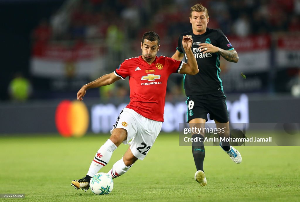 Real Madrid v Manchester United: UEFA Super Cup