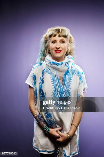 Actress Kimmy Robertson, from the television series, "Twin Peaks," is photographed in the L.A. Times photo studio at Comic-Con 2017, in San Diego, CA...