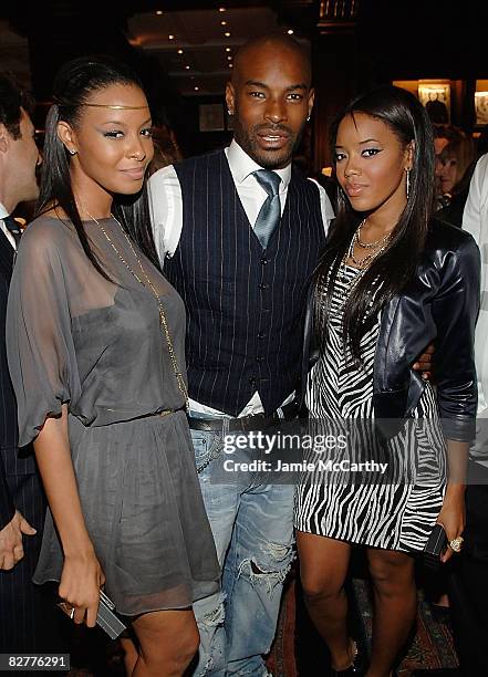 Vanessa Simmons,Tyson Beckford and Angela Simmons attend a Cocktail Party For The Labron James Family Foundation hosted by Ralph Lauren & Labron...