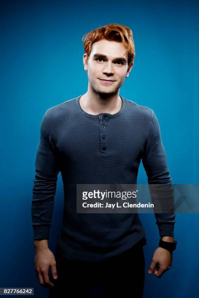 Actor K.J. Apa, from the television series "Riverdale," is photographed in the L.A. Times photo studio at Comic-Con 2017, in San Diego, CA on July...