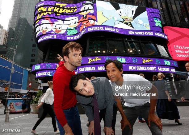 The cast of Disney XD's "DuckTales" are guests on "Good Morning America," Tuesday, August 8 airing on the Walt Disney Television via Getty Images...