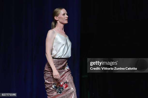 Susanne Wuest attends 'Iceman' premiere during the 70th Locarno Film Festival on August 8, 2017 in Locarno, Switzerland.