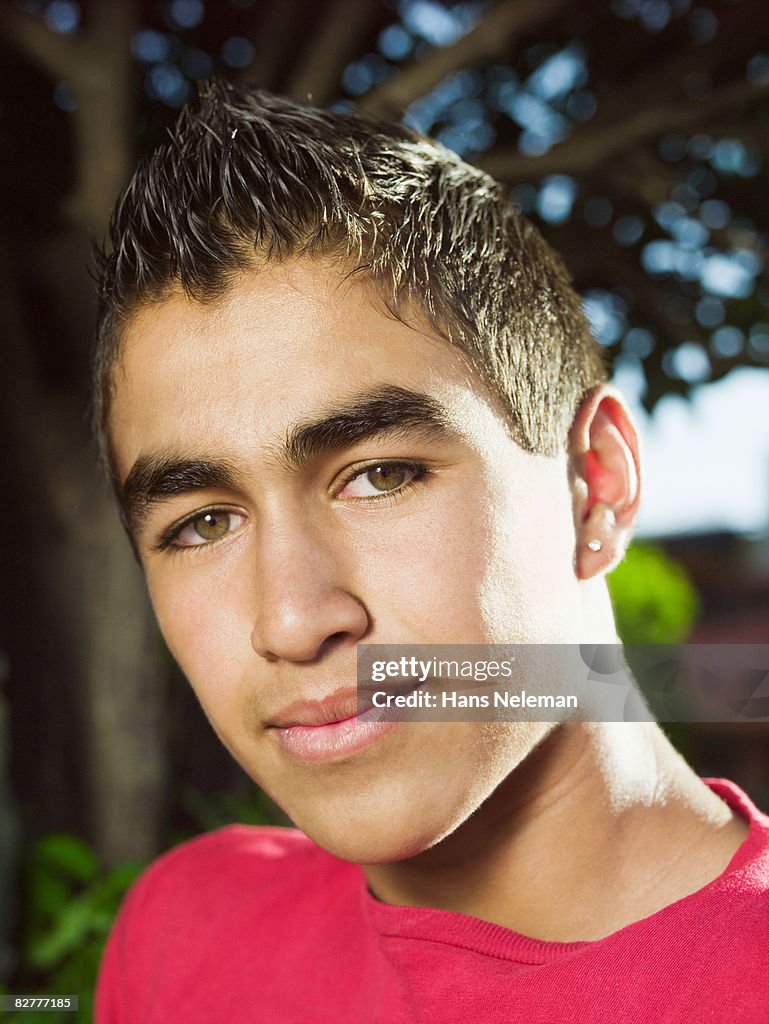 Portrait of a hispanic young man