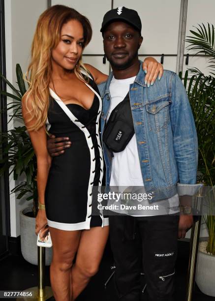 Sarah-Jane Crawford and Arnold Oceng attend the launch of James Bay's new Topman collection at The Ace Hotel on August 8, 2017 in London, England.