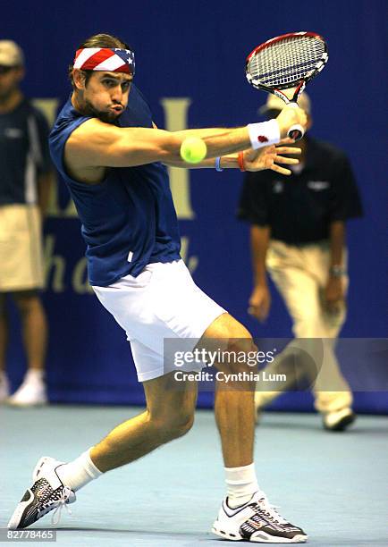 John Paul Fruttero is defeated by Guilermo Garcia-Lopez 3-6, 6-3, 7-6 in the first round of the Thailand Open, in Bangkok Thailand on September 26,...