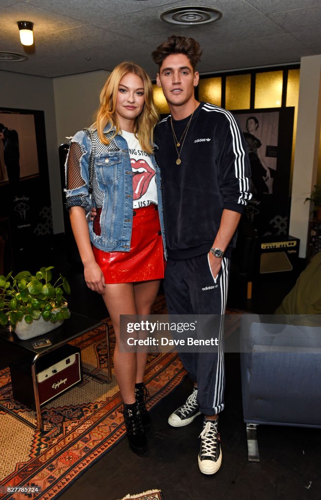 India Gants and Isaac Carew attend the launch of James Bay's new