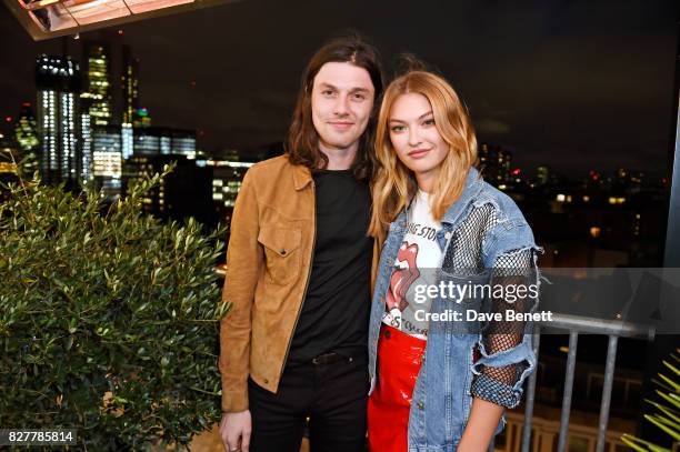 James Bay and India Gants attend the launch of James Bay's new Topman collection at The Ace Hotel on August 8, 2017 in London, England.